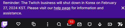 EleAzrael's tweet photo. Thank you for the reminder Twitch, but you were just a little bit late. https://t.co/6PyFjVy4K5