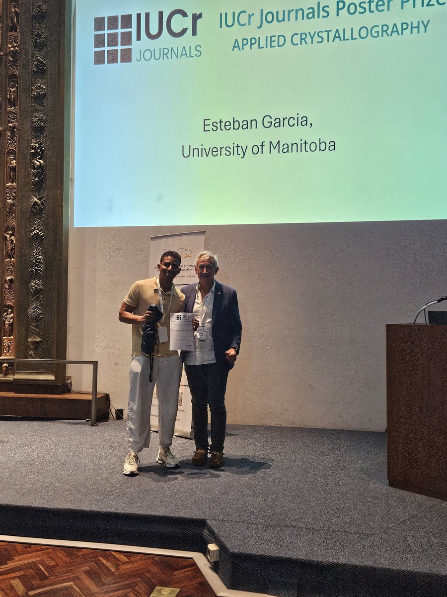 laca2024's tweet photo. #LACA2024 had it's closing Ceremony and is virtually over, except for the 3 parallel workshops running tomorrow.

@natiafailache Chair of the meeting announced @IUCr and @PDBeurope Prizes give away by Prof. Santiago García  Granda, Graciela Díaz de Delgado &amp; Alejandro Buschiazzo. https://t.co/HbPrBLWTYi