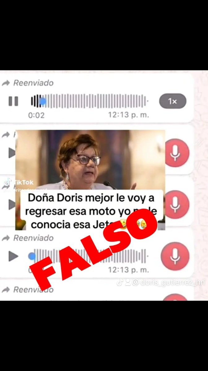 🛑NO SEAMOS VICTIMAS DE  FALSA INFORMACIÓN.
Circula un audio falso que atenta contra mi integridad como persona y  expresa un lenguaje grosero y soez. Cualquiera de nosotros puede ser víctima de este tipo de  ataques violentos.
NO NOS DEJEMOS ENGAÑAR. #Noalaviolenciacontralamujer