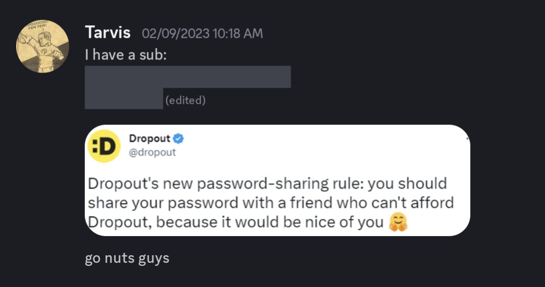tarvis0's tweet photo. @samreich I think I shared my sub and got at least two more people to sub based on the content and the desire to see more! https://t.co/A1jlHBLW9M