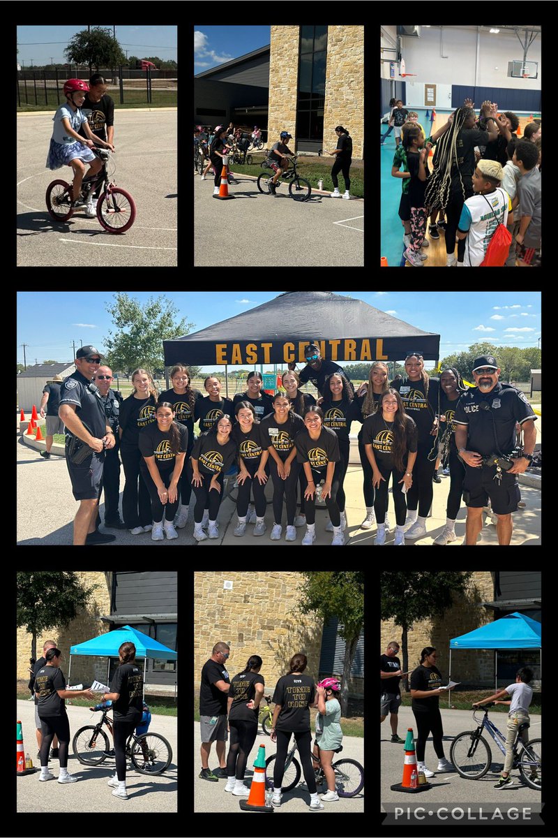 Calderon_Coach's tweet photo. Thank you @_ECSoftball for opening doors on Wednesday morning and
@_ECVolleyball for assisting with Bike Rodeo today! We appreciated all of your help!🚗🚴🏽🚴🏽‍♀️🖤💛🐝 https://t.co/Pn3ZWQi0ck