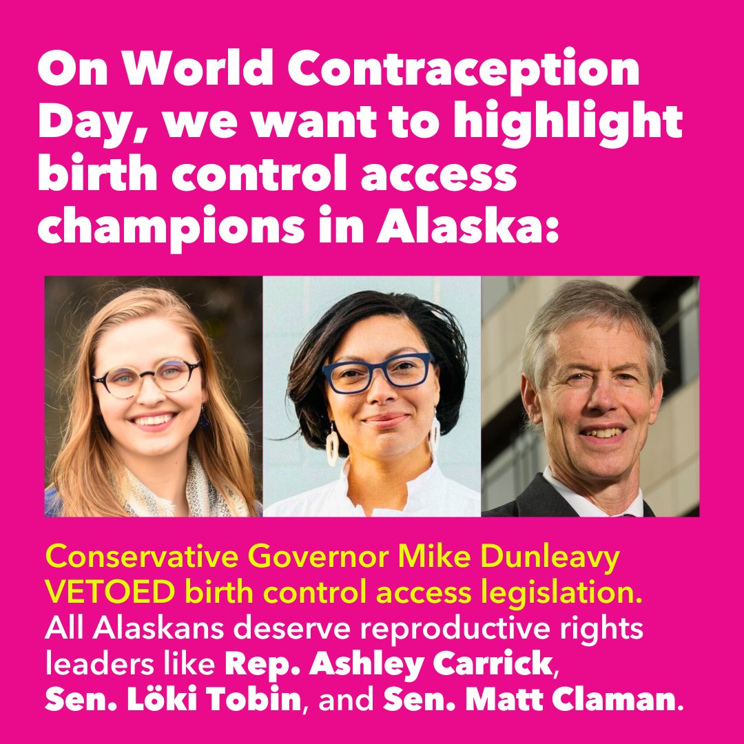 We all deserve representatives who are champions for reproductive health care, like <a href="/AshleyforAlaska/">Ashley For Alaska</a>, <a href="/lgtobin/">löki gale (she/her)</a>, and <a href="/ClamanMatt/">Matt Claman</a>. Thank you to everyone who is protecting and expanding birth control access in Alaska in the face of opposition from conservatives like <a href="/GovDunleavy/">Governor Mike Dunleavy</a>