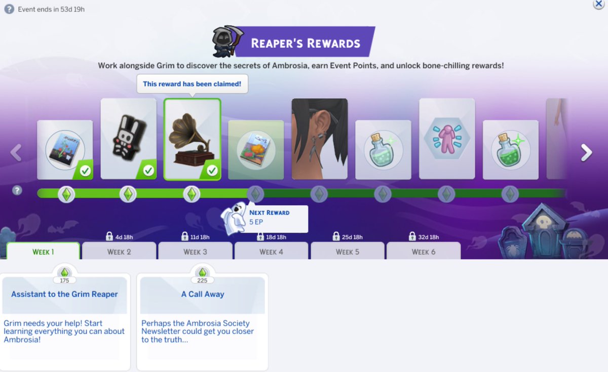 simmersdigest's tweet image. Hey there Simmers…am I missing something here? I only just started the Reapers Rewards Quest and this is what’s happening in Live mode 

Cc: @TheSims @TheSimsDirect 

#thesims #TheSims4 #SimmersDigest
