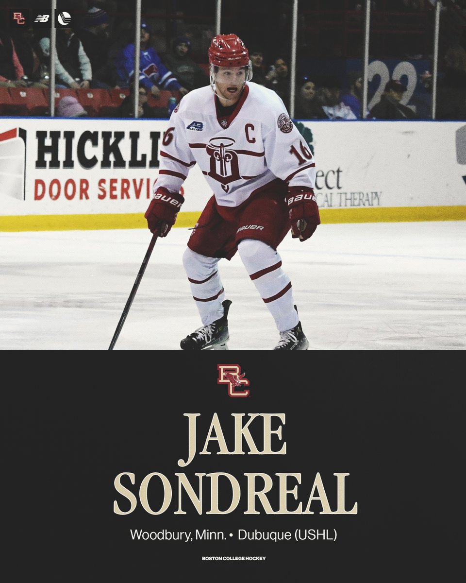 Next up is Jake Sondreal!

Jake comes to BC after spending the last couple of years with Dubuque in the <a href="/USHL/">USHL</a>