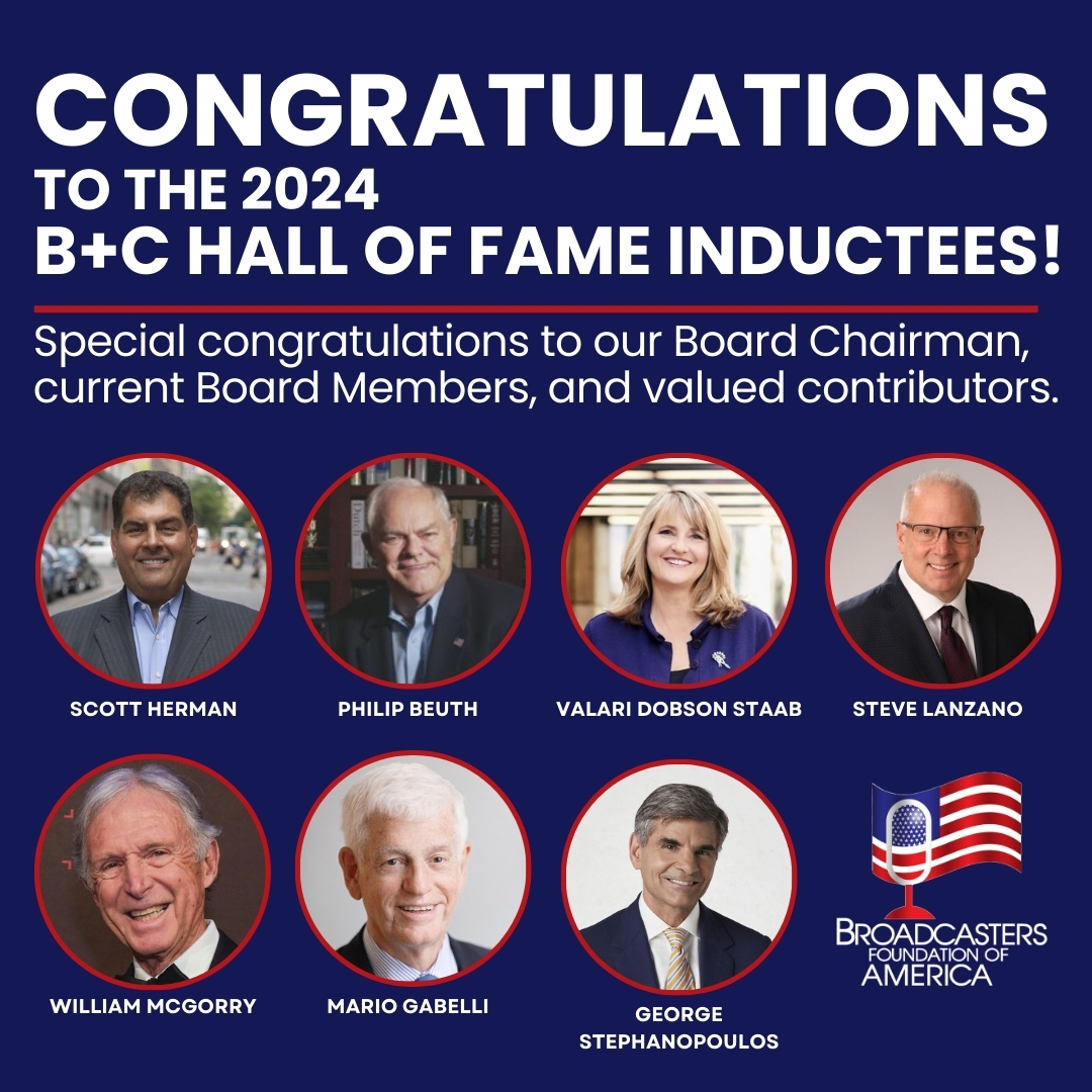 BroadcastersFDN (@broadcastersfdn) on Twitter photo <a href="/BroadcastersFDN/">BroadcastersFDN</a> congratulates all of tonight's B+C Hall of Fame inductees, with a special congratulations to our Board Chairman, current and former Board Members, and valued contributors! <a href="/BroadcastersFDN/">BroadcastersFDN</a> congratulates all of tonight's B+C Hall of Fame inductees, with a special congratulations to our Board Chairman, current and former Board Members, and valued contributors!