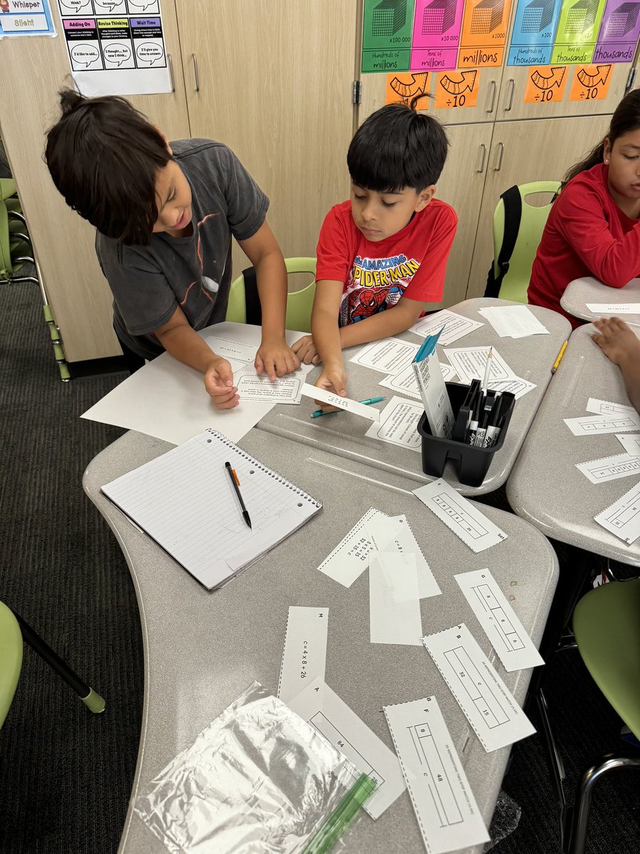 reallifeMsFrizz's tweet image. Collaborating to understand and solve multi-step problems! Great math discourse and peer teaching heard around the room this week! #bangbears #cfisdmath @cfisdmath
