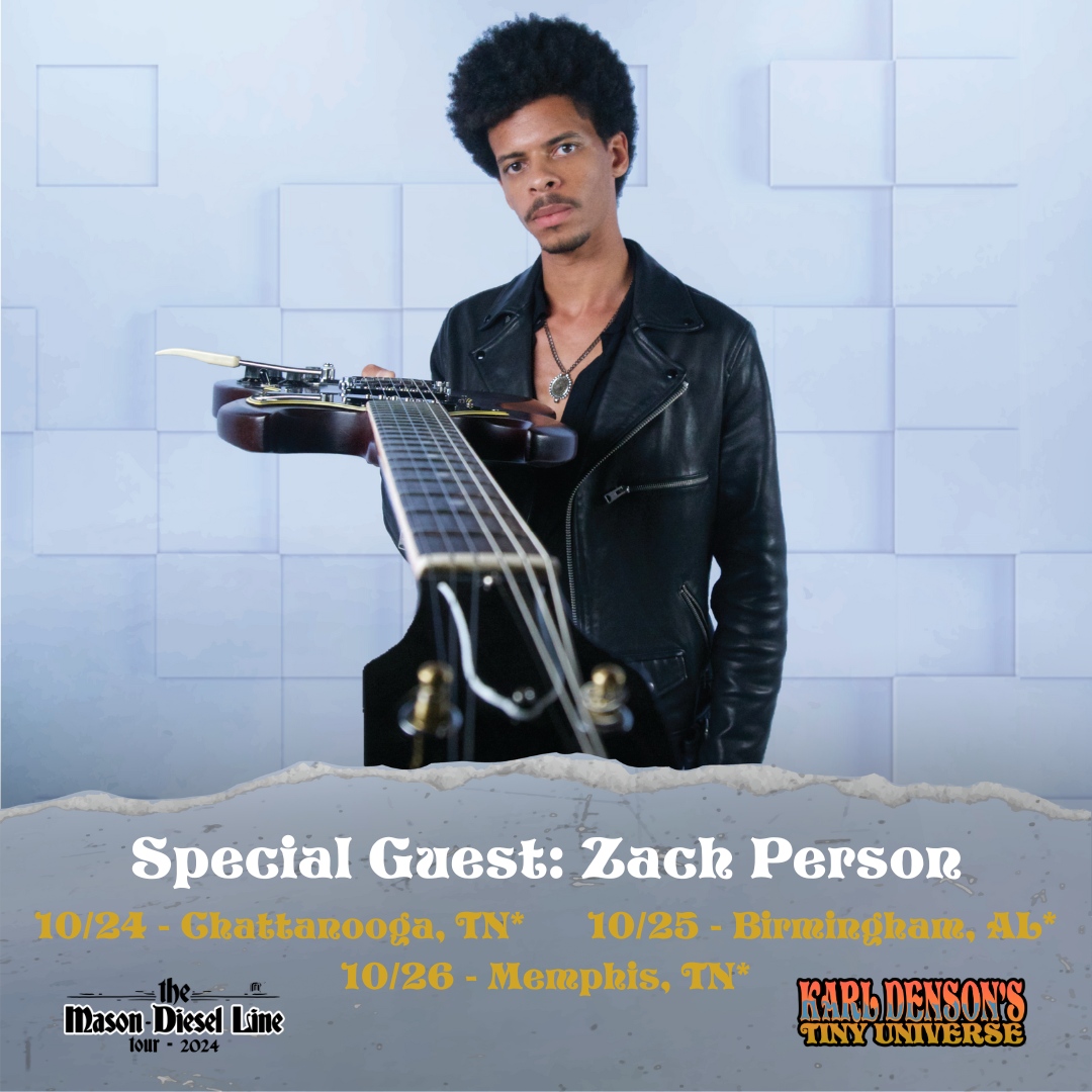 KarlDenson's tweet image. Austin-based guitarist Zach Person just added as support to Oct dates on KDTU's Mason Diesel Line Tour including Mobile, Chattanooga and Memphis! For tickets and info visit karldenson.com #karldenson #kdtu #zachperson