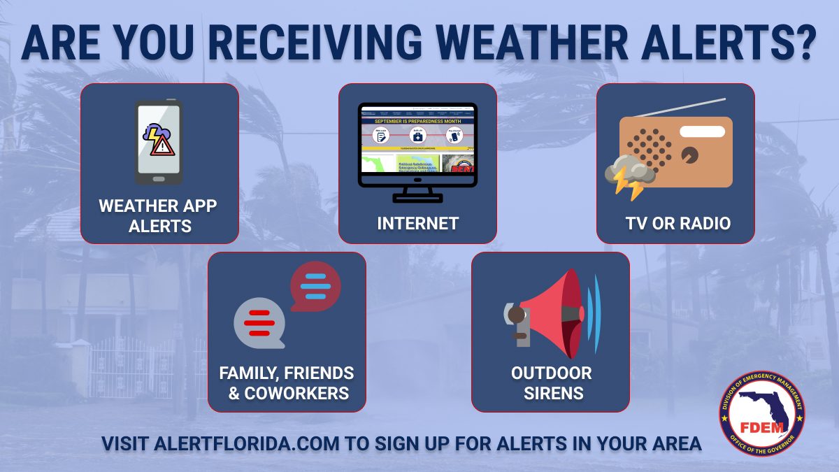 FLSERT's tweet photo. 🚨9/26, 6PM: #Helene's expected to bring catastrophic winds inland &amp; deadly storm surge along the Big Bend. 

Hazards will impact areas far from landfall &amp; include isolated tornadoes, flash flooding &amp; rain.

Have multiple ways to receive weather alerts overnight! https://t.co/00XQ8yLMoR
