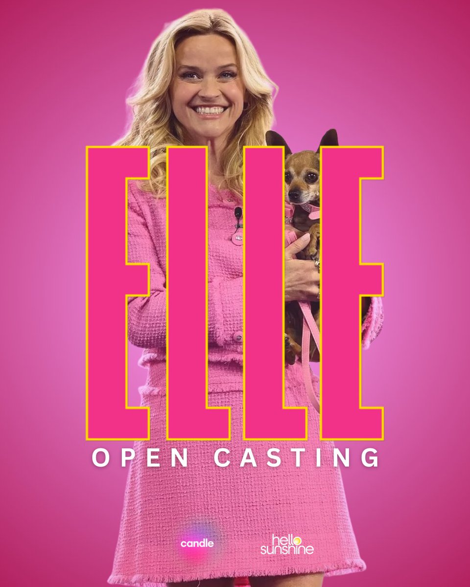 Candle Media (@candlemedia) on Twitter photo Big news! @HelloSunshine and <a href="/PrimeVideo/">Prime Video</a> have made a very exciting 'Elle' announcement: They've completely opened the casting process as they search for the high school version of #ElleWoods! Submit your audition for this incredible opportunity: findingelle.com Big news! @HelloSunshine and <a href="/PrimeVideo/">Prime Video</a> have made a very exciting 'Elle' announcement: They've completely opened the casting process as they search for the high school version of #ElleWoods! Submit your audition for this incredible opportunity: findingelle.com