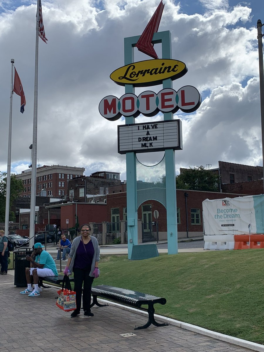 DeesaRoberts's tweet photo. I recently visited the National Civil Rights Museum at the Lorraine Motel.  There is still so much to do to make the dream of #DrMLK abreality and a vote for #HarrisWalz is a big step in the right direction.
#WeAreNotGoingBack 
#WeAreAllCreatedEqual
#WeShallOvercome
#WeCanDoThis https://t.co/HDitdm5WgI