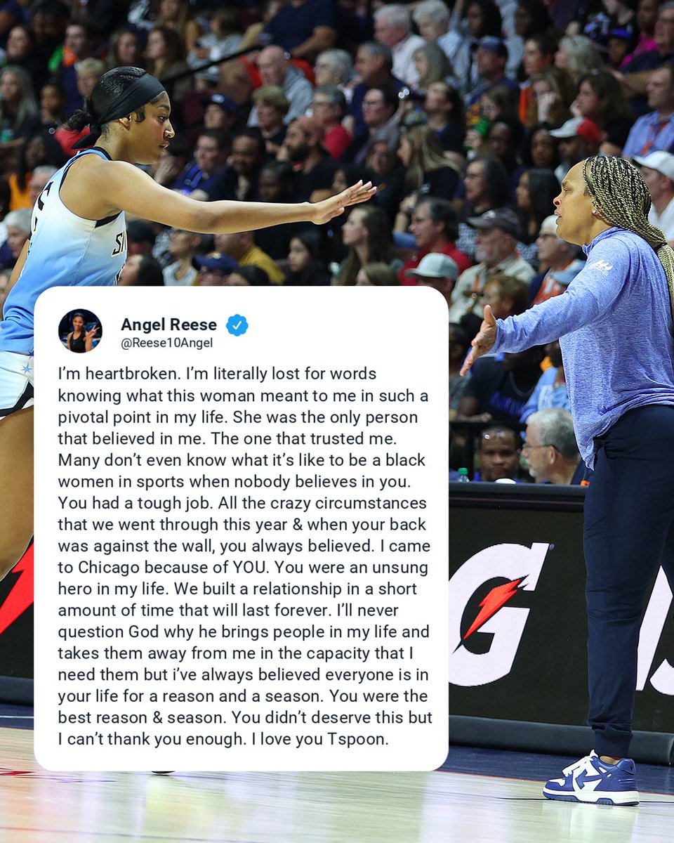 Angel Reese shared this message after the Chicago Sky parted ways with coach Teresa Weatherspoon.