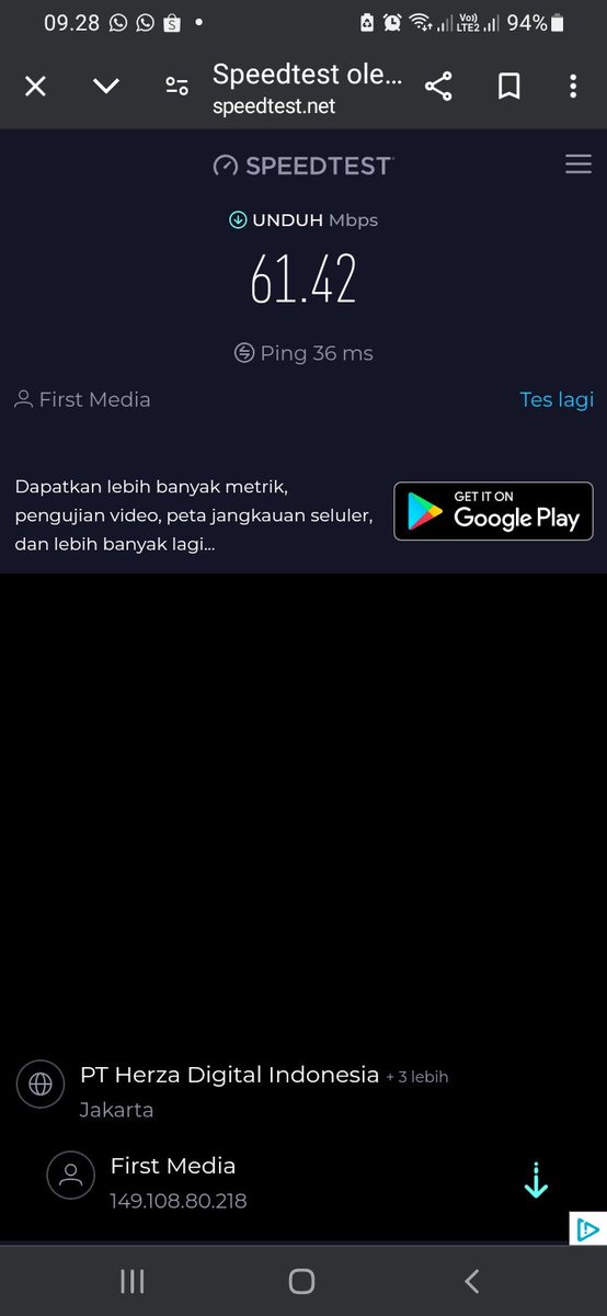 Uncle_Bob_PBH's tweet photo. @FirstMediaCares katanya sehari dua hari stlh migrasi kecepatannya jadi 100mbps... ternyata....php!

Tepuuuu....... https://t.co/69fEqLOs9J