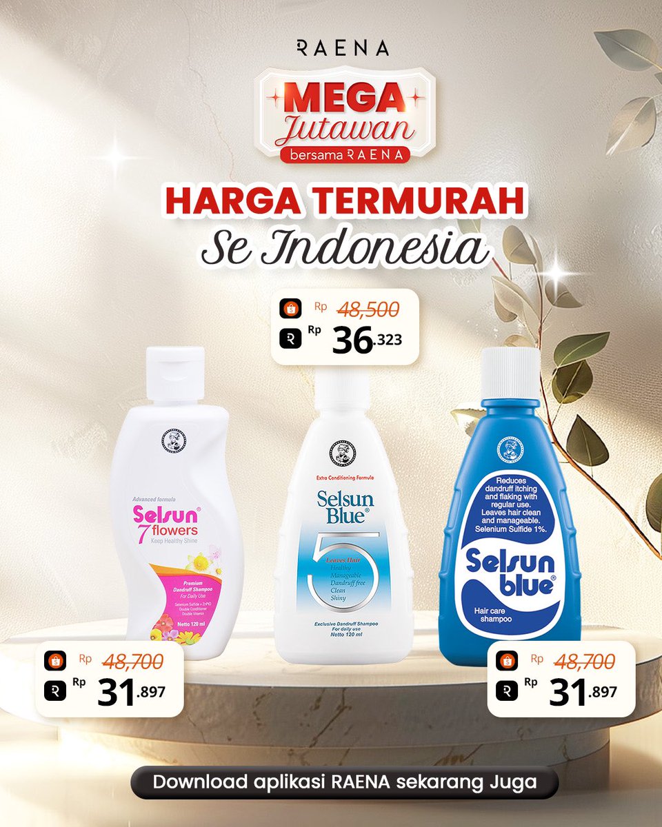 OfficialRaena's tweet photo. ‼️ PROMO BRUTAL DI APLIKASI RAENA ‼️

Ini nih yang dari kemarin mengguncang X RAENA, di Mega Jutawan kamu akan dapetin harga produk skincare, bodycare bahkan parfume dengan harga miring ✨ 

Langsung download aplikasi RAENA sekarang di appstore / playstore kamu, Beautypreneurs! https://t.co/y3f7FyjYLb