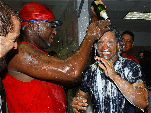 SurvivingGrady's tweet photo. Red Sox players celebrate clinching the AL Wild Card, September 27, 2004. 

Man, where the HELL did twenty years go? This still feels like yesterday. https://t.co/uOhtjZXhP1