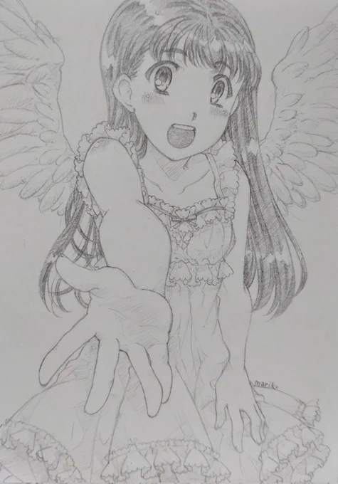 #アナログ #イラスト #落書き #女の子 