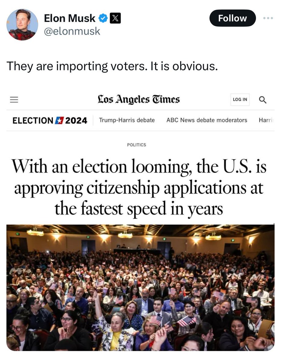 Noahpinion's tweet photo. Agreed. How dare people who weren't born in the U.S. get involved in American politics!!! https://t.co/xCmRDXG0LH