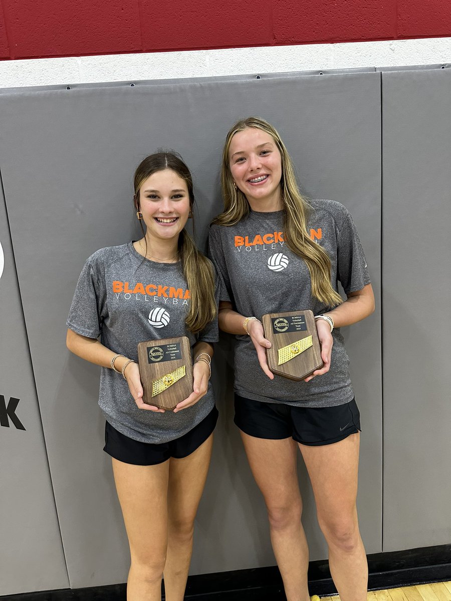 FlamesVolley's tweet photo. Congratulations to our all-conference team (Kayleigh Harrison) and our all-tournament team (Lily Bolding)!! We can’t wait to see what you both will accomplish in the future!!💙🧡 #WeAreBlackman https://t.co/ieDk3x9e4w