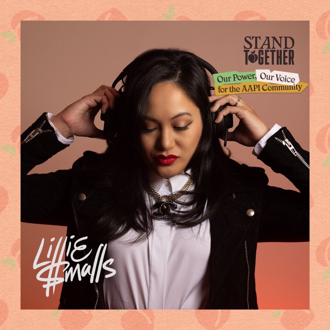We're excited to have <a href="/djlilliesmalls/">DJ Lillie Smalls</a> perform at #StandTogetherAAPI!
DJ Lillie Smalls, an Atlanta native of Filipino descent, has been rocking parties and clubs since starting DJing in 2016. Her mission: to spread joy through her love of music.

See DJ Lillie Smalls on 10/5! 🍑