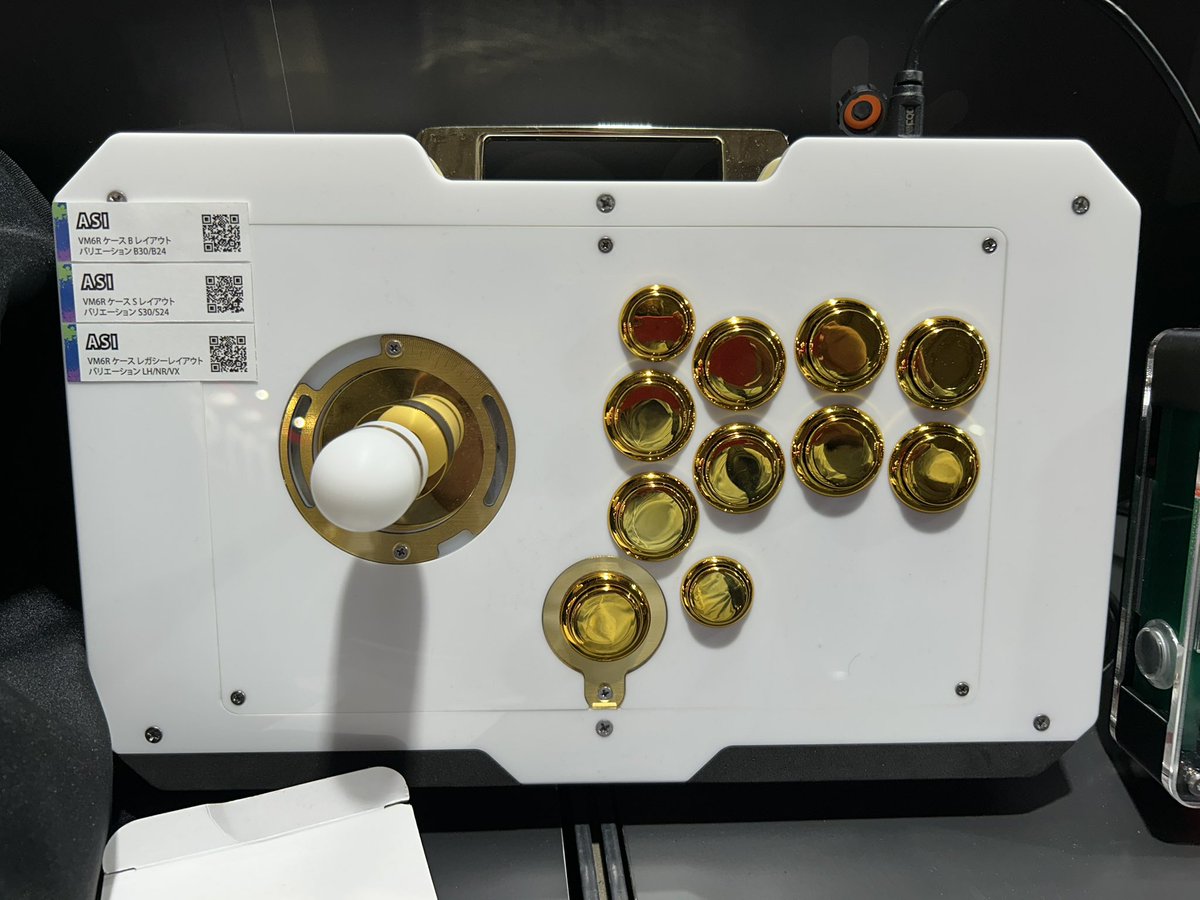 TGS2024来ました。 ASI VM6R Case S Layout アーケード スティック