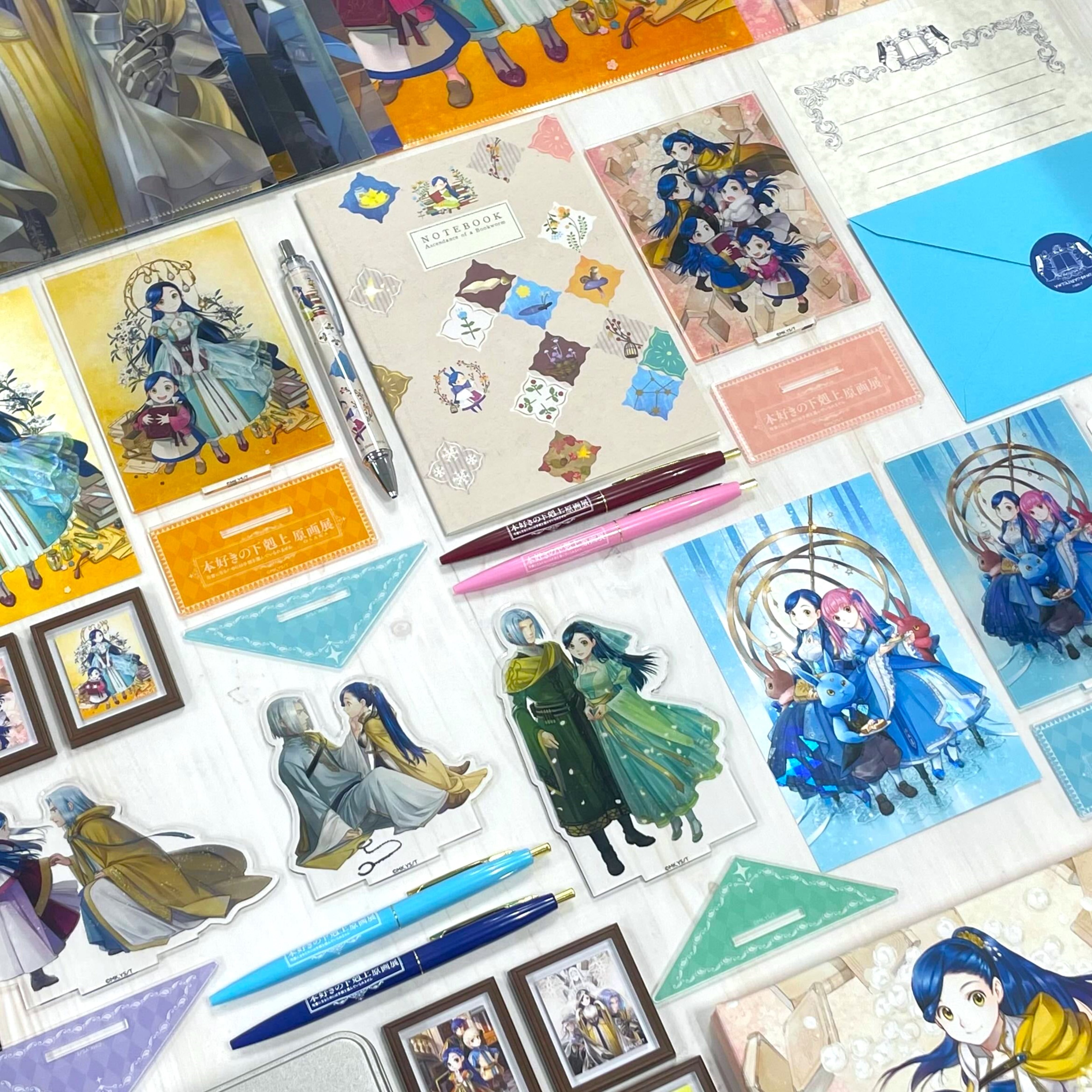 本好きの下剋上 原画展 福岡限定 大阪限定 箔押しポストカード