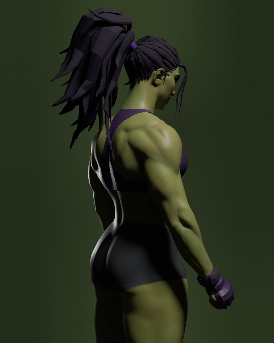 Lil somethin I’ve been chipping away at. 

#shehulk #anatomy