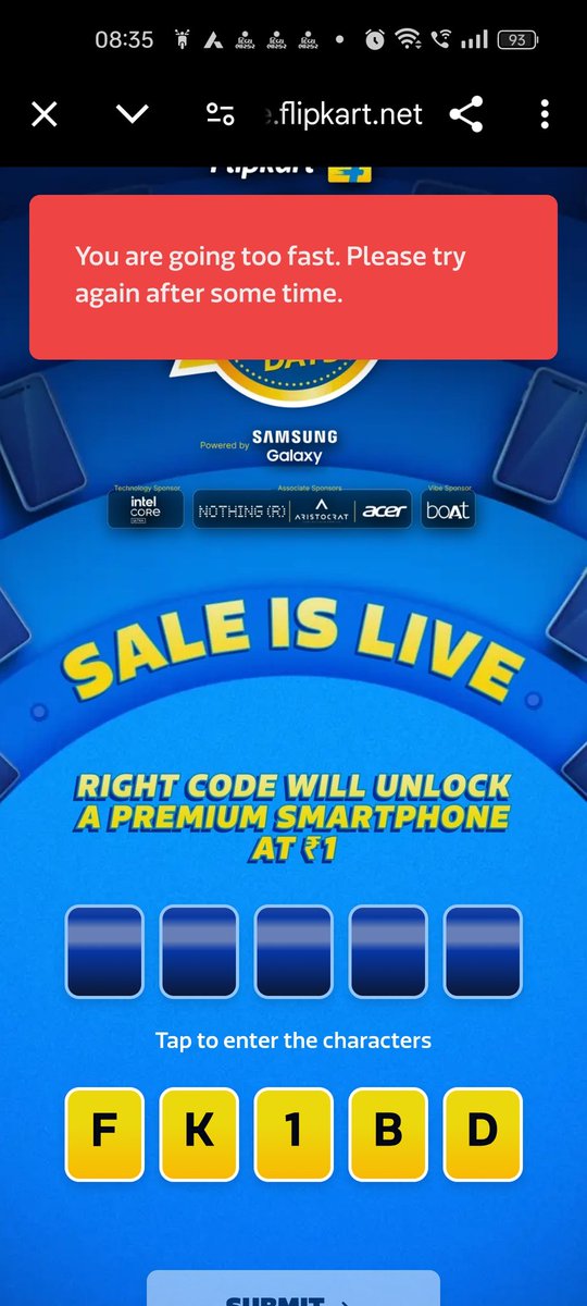ajeetdeep's tweet photo. @Flipkart Don't understand You guys are saying that I am too Fast 😂 https://t.co/NrEFSh3K4j