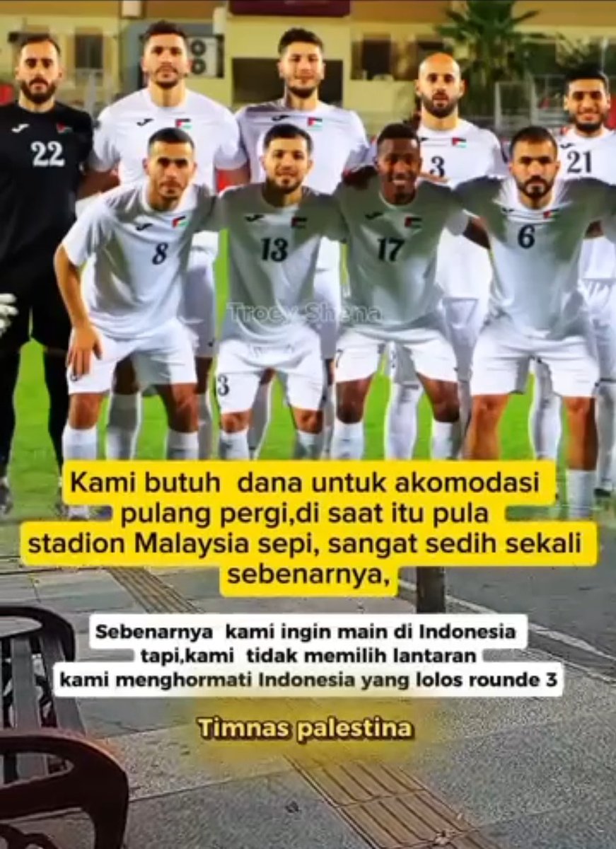 Sedih Denger Pernyataan Timnas Palestina Kayak gini
🥺
Saudaraku....
Jadikan Indonesia Rumah ke-2 kalian,
Kalian Boleh Pilih Di Stadion manapun Kalian bermain,
Konfirmasikan kpd pengurus PSSI.
Kami,...
Rakyat Indonesia akan Selalu Mendukung Perjuangan Kalian.
#FreePalestine