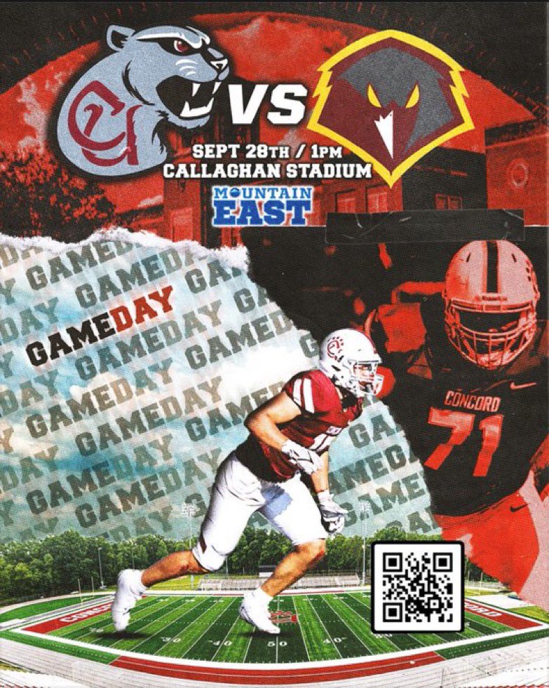 Goodluck this weekend <a href="/ConcordFootball/">Concord University Football</a>!!
<a href="/CoachBlake41/">David Blake</a> #mountainlions