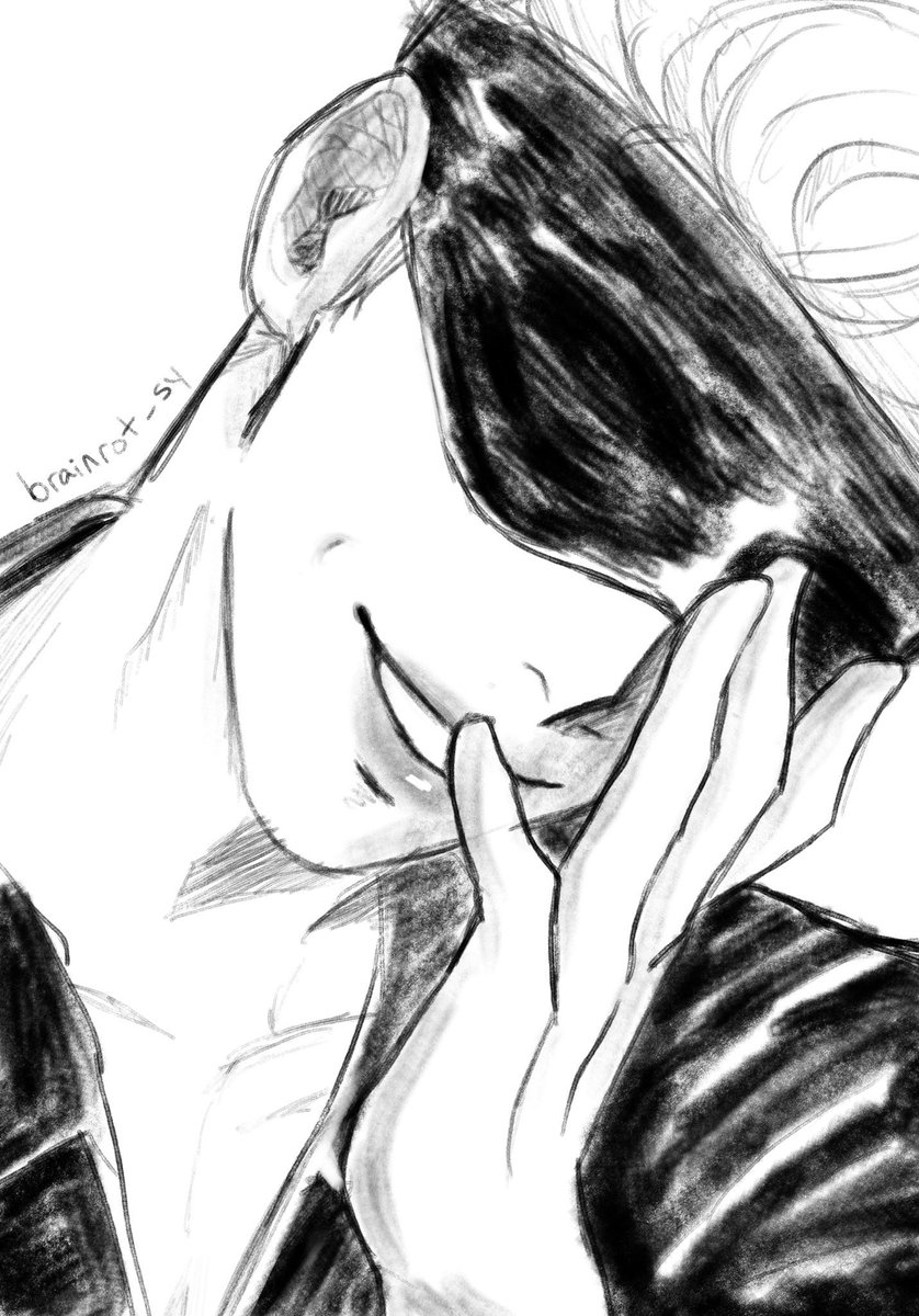 the two genres of gojo i drew during when i believed he'd come back #jjk271