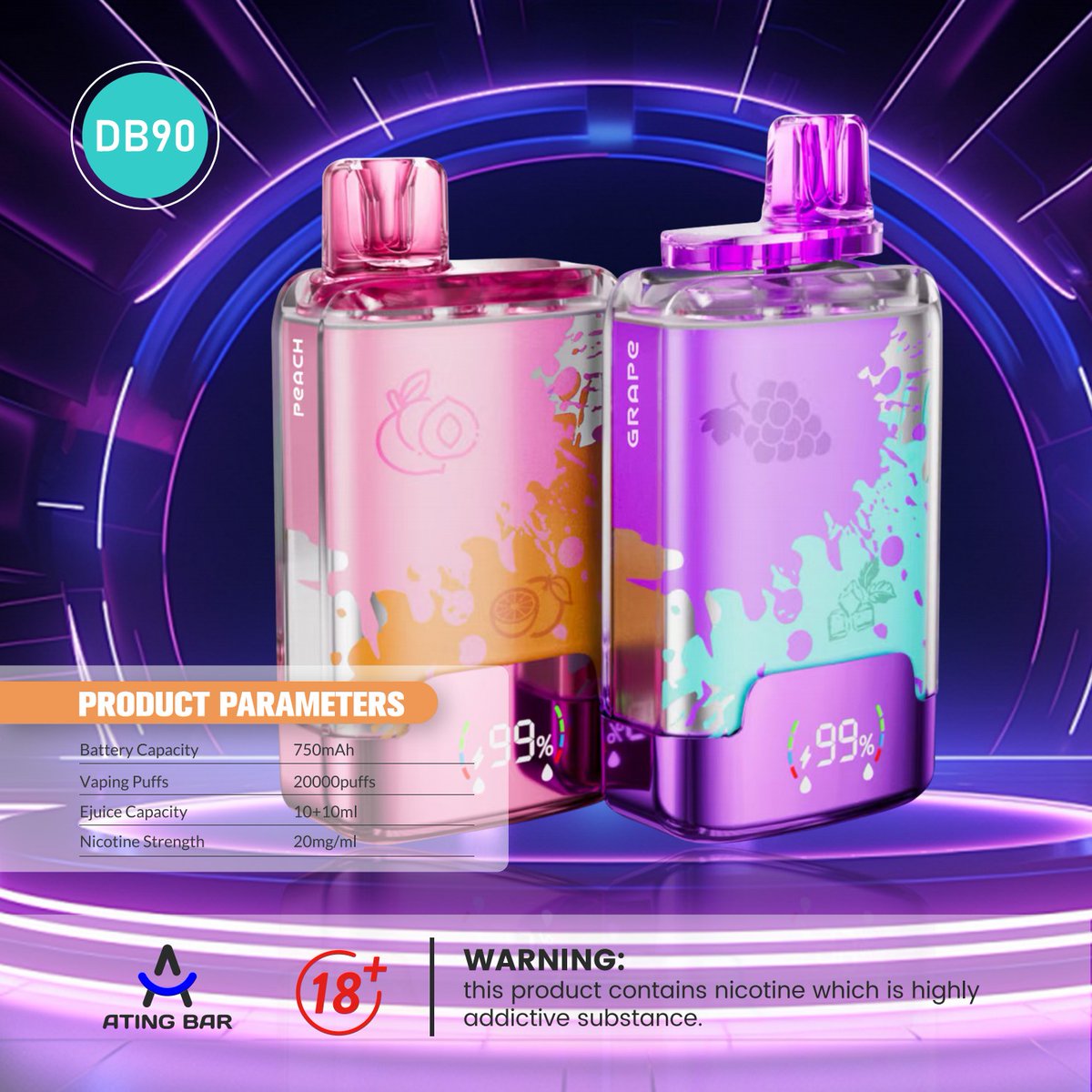 Atingbar_Fr's tweet photo. Bonjour les amis,
Notre nouveau modèle DB90
-Vape jetable innovante à double saveur 20000 bouffée
-Système de dosettes pré-remplies 2 en 1
-Capacité du réservoir:10 ml+10 ml
Pour les commandes contacter par mon Whatsapp: +86 17818485998
#atingbar #vaper #vaping #doubleflavor #oem https://t.co/2J2K03qURH