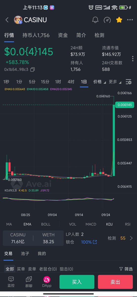 Meta_eth168's tweet photo. $Casinu
CA
0x1b54a6fa1360bd71a0f28f77a1d6fba215d498c3
$zuzalu
CA
0xd1f17b7a6bff962659ed608bcd6d318bb5fbb249
$喵喵喵喵喵
CA
0x77be1ba1cd2d7a63bffc772d361168cc327dd8bc
#casinu 赌狗币爆拉,和赌狗币通天的 #喵喵喵喵喵 还有 1月v神的理想乡 #zuzalu,是时候干起来了 https://t.co/UgcBmJqSsZ
