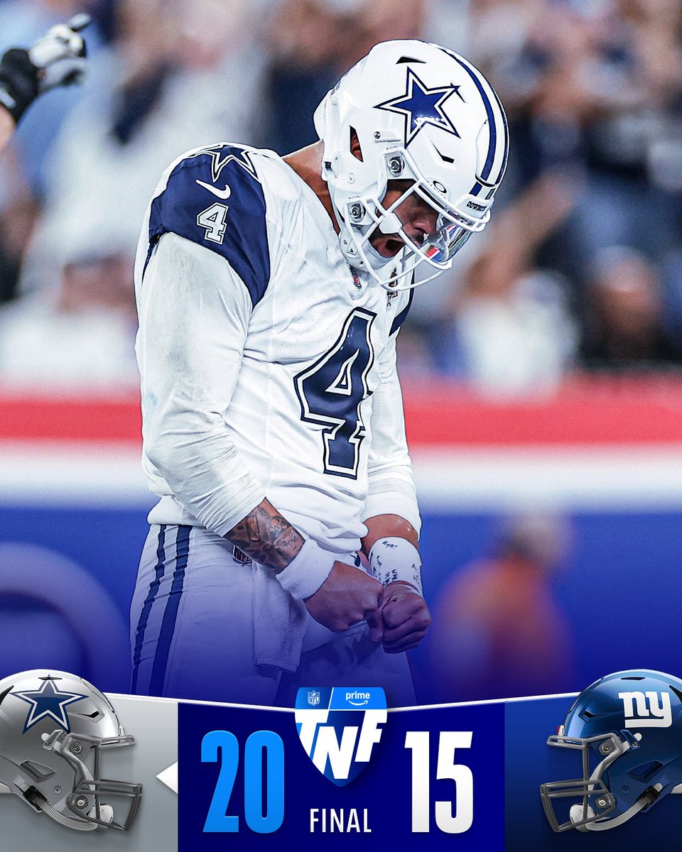 FINAL: The @Dallascowboys get the division win on TNF!