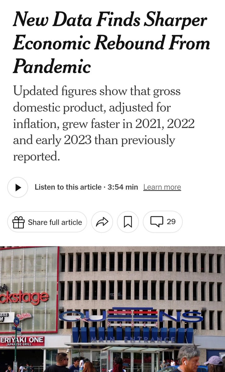 shuklasach's tweet photo. #US GDP growth from 2021 to 2023 has been revised upwards. Nothing  unusual there. But what is very unusual is the extent of revisions. For eg. 2023 #GDP growth is higher by 16% whereas for 2022, it's higher by 32%! This calls for retrospection from all #economists &amp; #forecasters https://t.co/H74PgzWG48