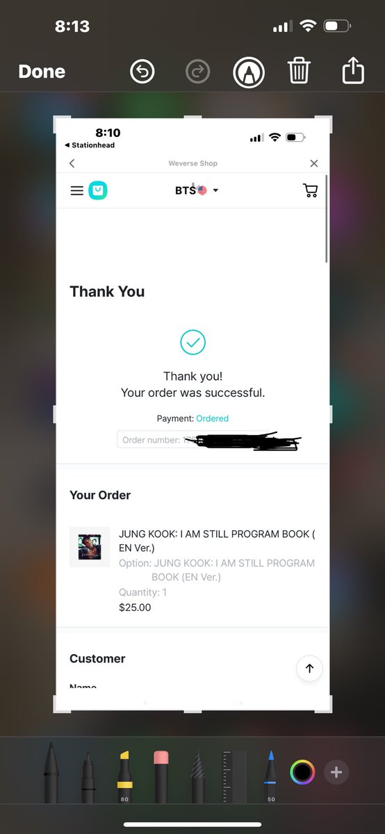 Order done. 
#IamStill
#Jungkook