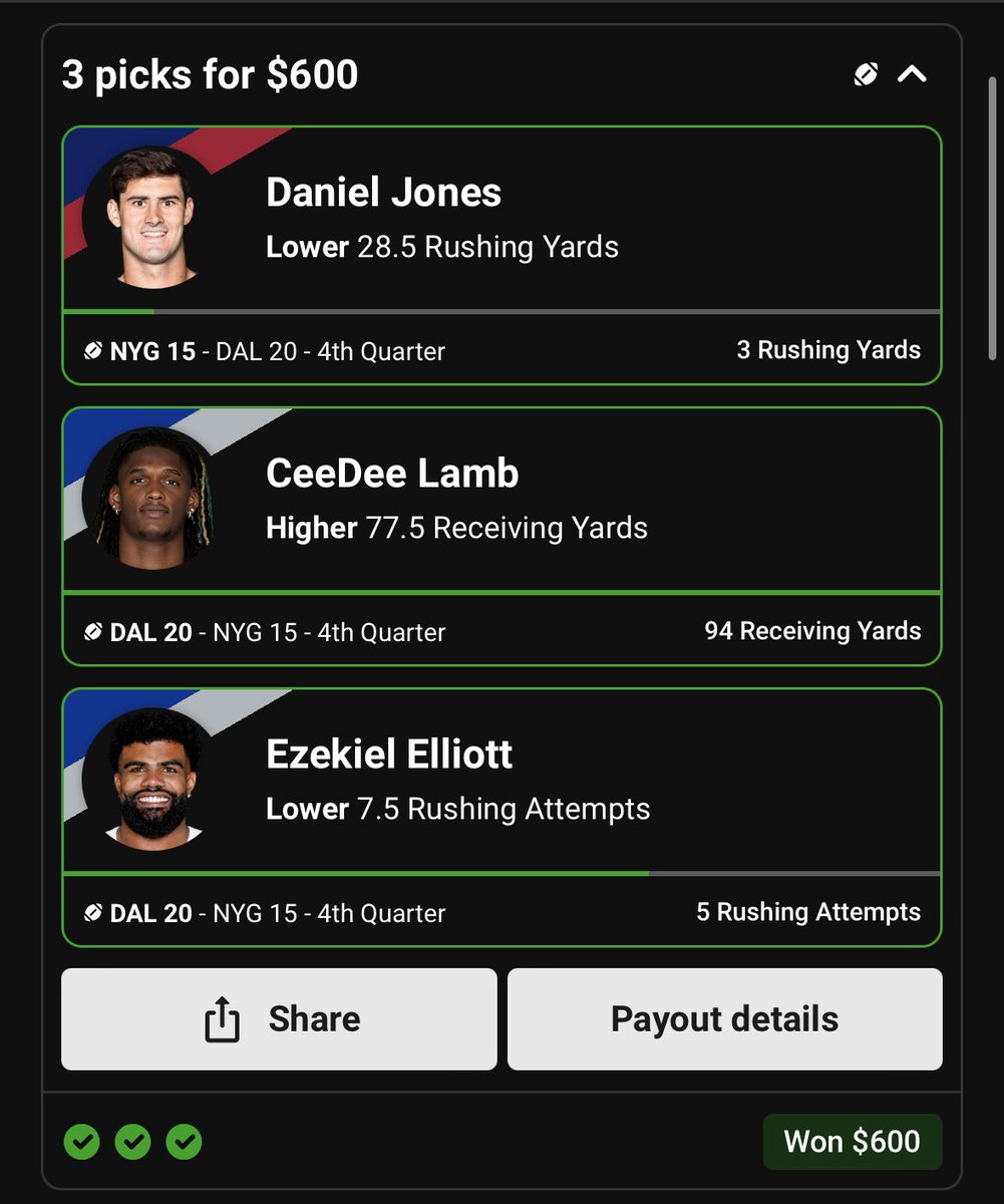 ✅ $100 GIVEAWAY! ✅

RT THIS FOR A CHANCE TO WIN $100!
 
That's a full TNF sweep.. Again.

I don't even know how much money the Twitter subs are up at this point.

Use code YFK when you sign up on Underdog for up to $1,000 in bonus cash + free picks!

play.underdogfantasy.com/p-your-friend-…