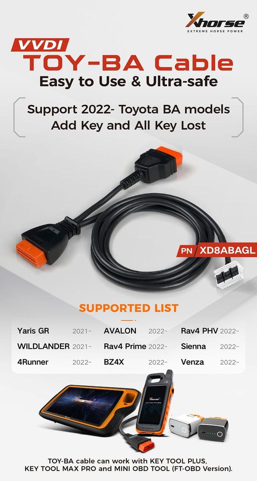 Xhorsevvdi's tweet photo. #xhorse Toyota Key Solutions ๐๐๐
๐๐ซ๐จ๐ ๐ซ๐๐ฆ๐ฆ๐๐ซ๐ฌ Key Tool Plus, MINI OBD-FT, Key Tool Max Pro...
๐๐๐๐ฉ๐ญ๐๐ซ๐ฌ 8A Smart/ Non-Smart Adapter, BA AKL Cable...
๐๐๐: https://t.co/0DXdIWRmhZ
#keytoolplus #keytoolmaxpro #ftobd #allkeylost #keyprogramming #Toyota https://t.co/whnMG7X9MC