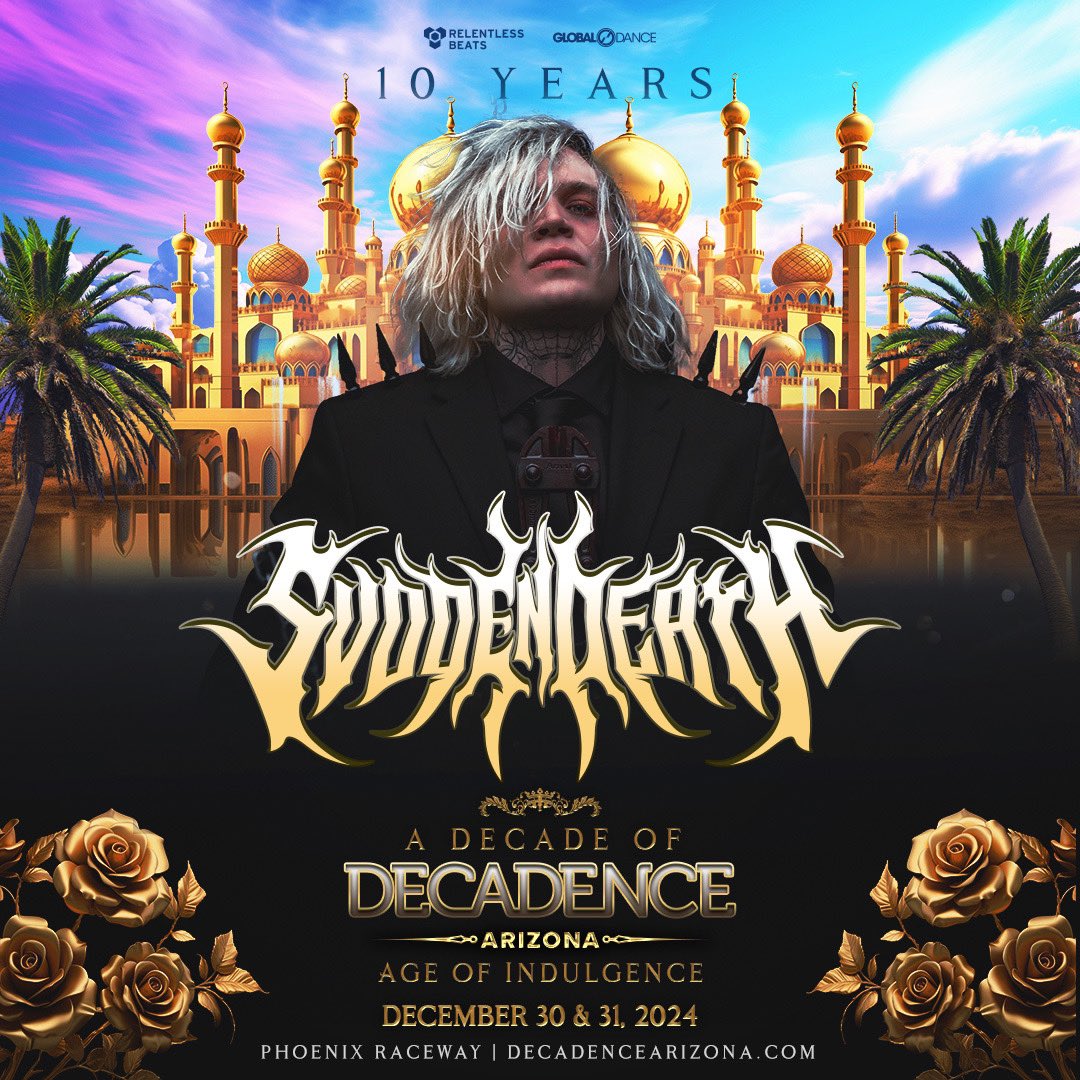 Decadence Arizona (@decadenceaz) on Twitter photo #JustAnnounced- Ask and you shall receive ๐๐ฉธ <a href="/svddendeath/">SVDDEN DEATH</a> makes his grand return to the desert this NYE Weekend for Decadence Arizona: Age Of Indulgence ๐ฅ๐
๐จ Prices increase this Sunday at midnight!
๐๏ธ Lock in your passes now with a payment plan
DecadenceArizona.com #JustAnnounced- Ask and you shall receive ๐๐ฉธ <a href="/svddendeath/">SVDDEN DEATH</a> makes his grand return to the desert this NYE Weekend for Decadence Arizona: Age Of Indulgence ๐ฅ๐
๐จ Prices increase this Sunday at midnight!
๐๏ธ Lock in your passes now with a payment plan
DecadenceArizona.com