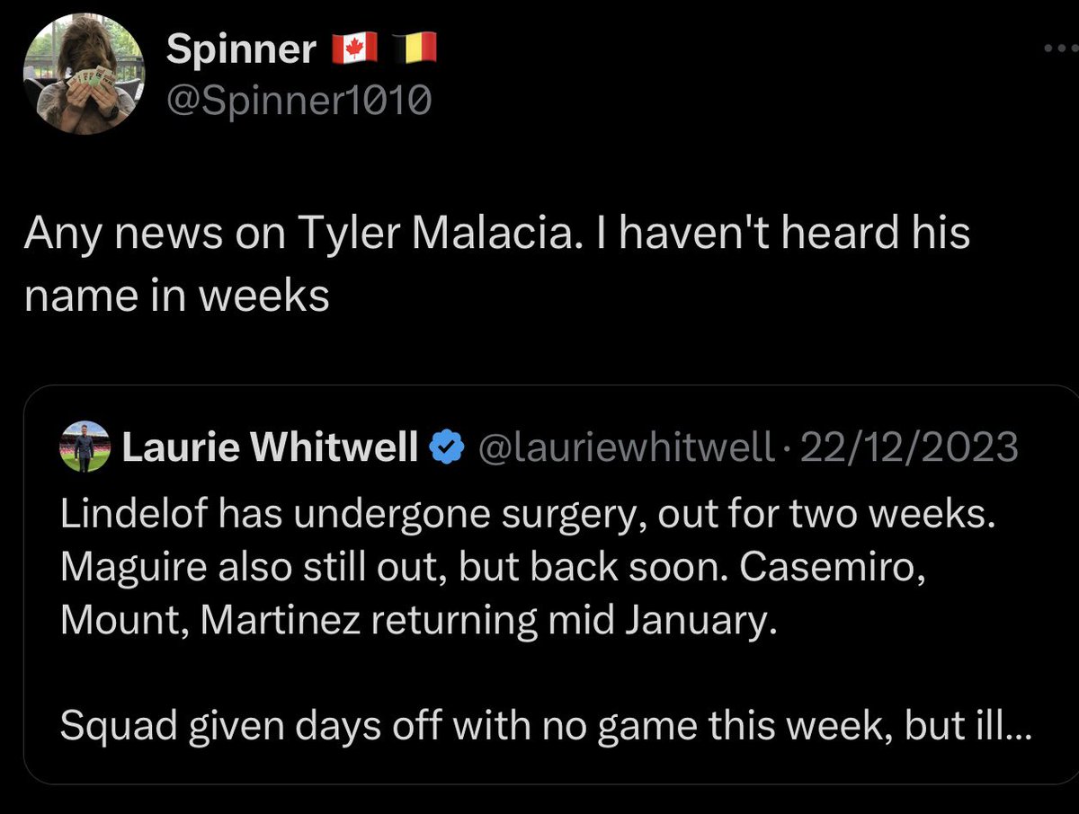 jonmikesav8's tweet photo. @Spinner1010 That the same sauce who makes me think we have a player called Tyler Malacia? https://t.co/PDYUYWfTq6