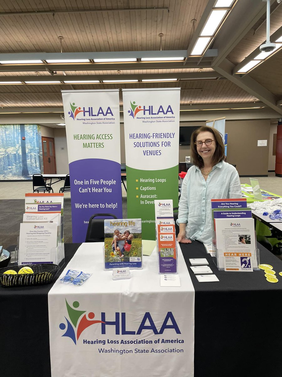 Greetings from the Burien Community Center, where we're helping seniors and others understand the link between untreated #HearingLoss and falls.

The Center has permanent #HearingLoops in two meeting rooms!

Thank you, <a href="/CityofBurien/">City of Burien, WA</a> and Dabney McFarlane!