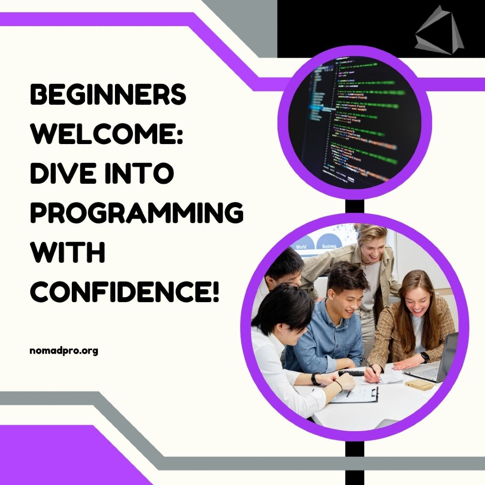NomadPro_it's tweet image. Beginners Welcome: Dive into Programming with Confidence!
🌟 New to coding? No worries! Dive into programming with confidence and kickstart your tech journey today! 🖥️
#ProgrammingForBeginners #TechConfidence #LearnToCode #StartNow