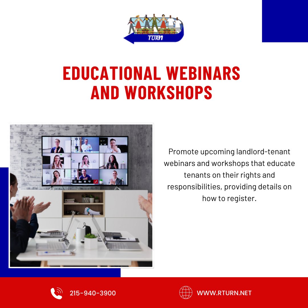 Empower yourself with knowledge! Join our upcoming landlord-tenant webinars to learn about your rights and responsibilities as a tenant. Don’t miss out—register now!

#tenantrights #knowyourrights #housingeducation #tenantsupport #landlordtenantlaw #registernow #tenanteducation