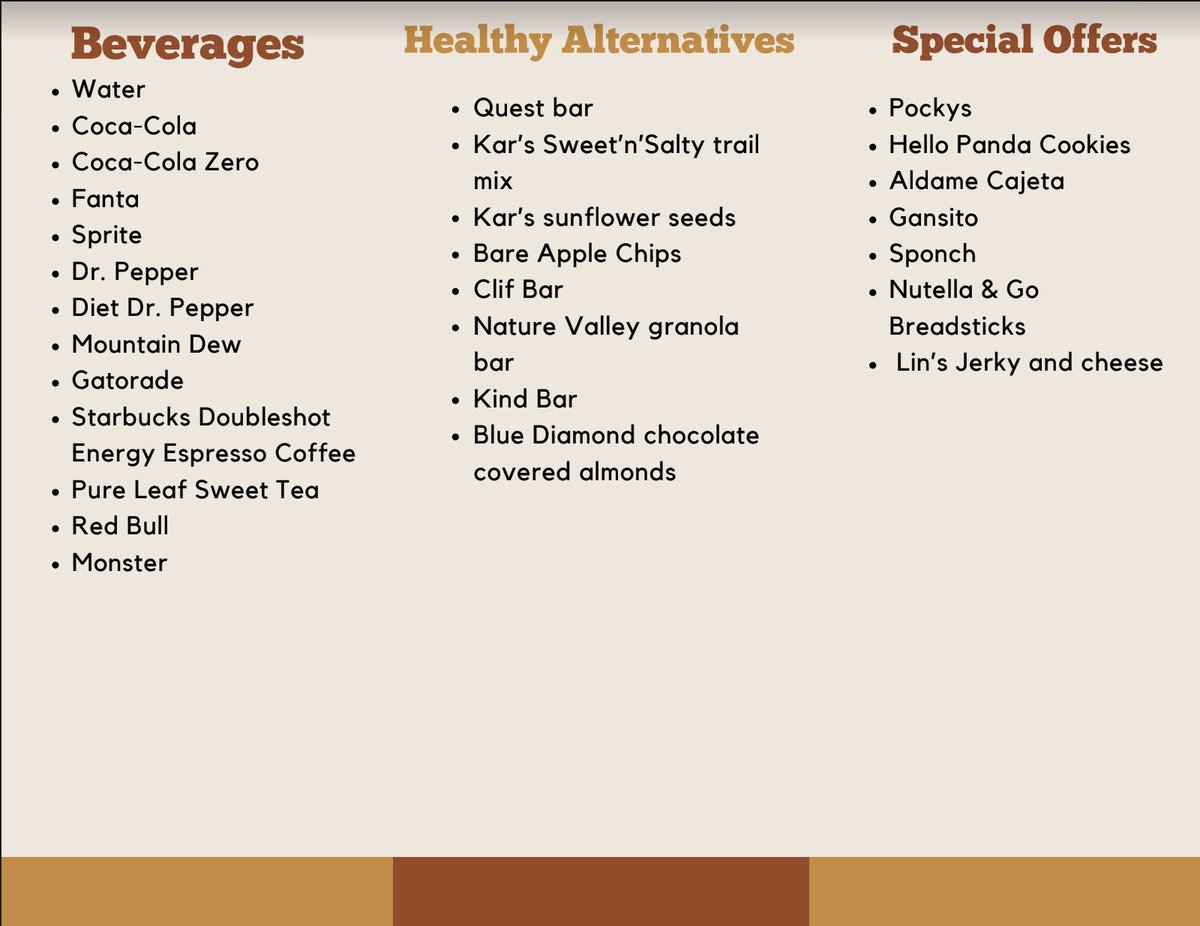ShefaVendingLLC's tweet photo. #health #healthyalternatives #delicioso #vending #elpasotexas #lovely #gogetitnow #new #food #snacks #snack #smallbusiness #hype #bestpriceintown #drinks #thirstythursday #personalized https://t.co/YsrUZtHpFg
