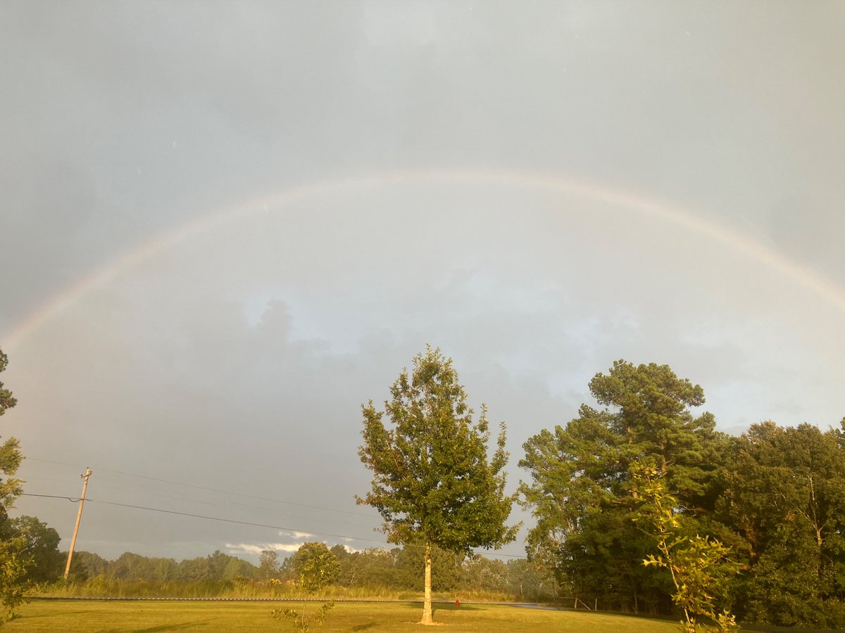 Todays rainbow came at exactly the same time as yesterday’s rainbow 😃