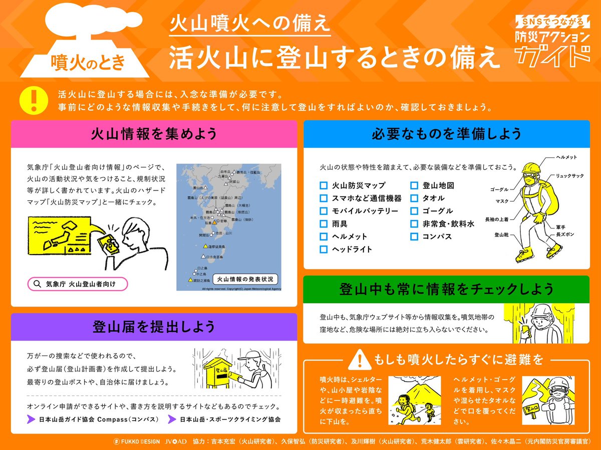 arakencloud's tweet photo. 御嶽山噴火から10年です。
火山噴火への備えについて、いま一度ご確認ください。 https://t.co/JDntC5nNap