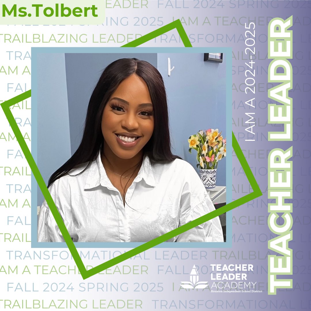 Congratulations to Ms. Tolbert for being accepted into the Teacher Leader Academy! 🌟 Your dedication to our students and campus has earned you this well-deserved recognition. 👏 #HISDTLA #HISDtrailblazer #TransformToLead