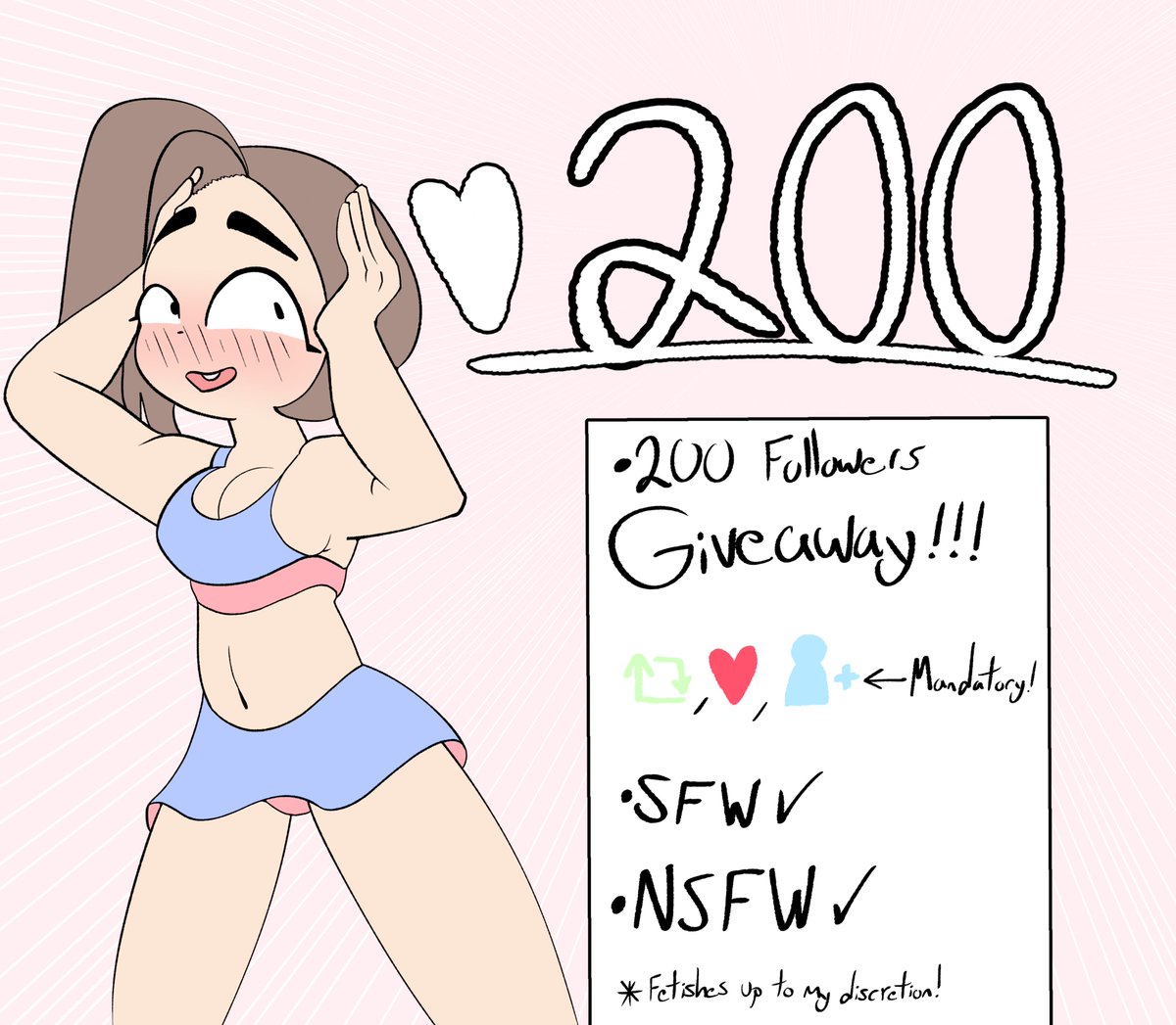 !!!!! I hit 200 followers the other day which is a CRAZY big number, and it happened seemingly overnight! 

So, I wanted to do a raffle giveaway!!! 

Only rules are that you have to retweet, like and be a follower!!! 

Winners will be chosen on the 10th of October <3 

GOOD LUCK!