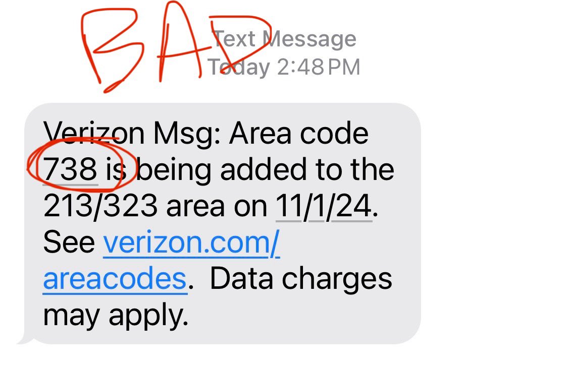 Justine Bateman على X: &ldquo;.@Verizon, let&rsquo;s be real, this new 738 