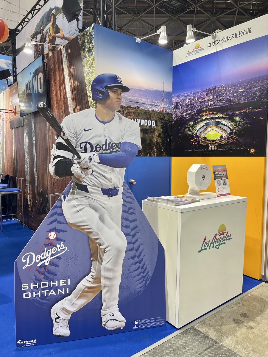 LosAngelesJP's tweet photo. 東京ビックサイトで開催の #ツーリズムEXPOジャパン 🌏に出展します✈️9月28-29日の #ロサンゼルス観光局 のブースでは、SNSフォローで大谷選手🧢の等身大パネルと一緒に写真が撮れたり、ガラポンでプレゼントが当たるキャンペーンを開催👍 旅好きのみなさん、ぜひお立ち寄りください〜❣️東2ホールNo R-106 

大人の方は入場券が必要です。小学生以下のお子様は保護者同伴で無料です。また、学生の方は有効な"学生証"を提示いただけると無料です。詳しくはこちら→ @t_expo

#ロサンゼルス #世界観光の日 #WorldTourismDay