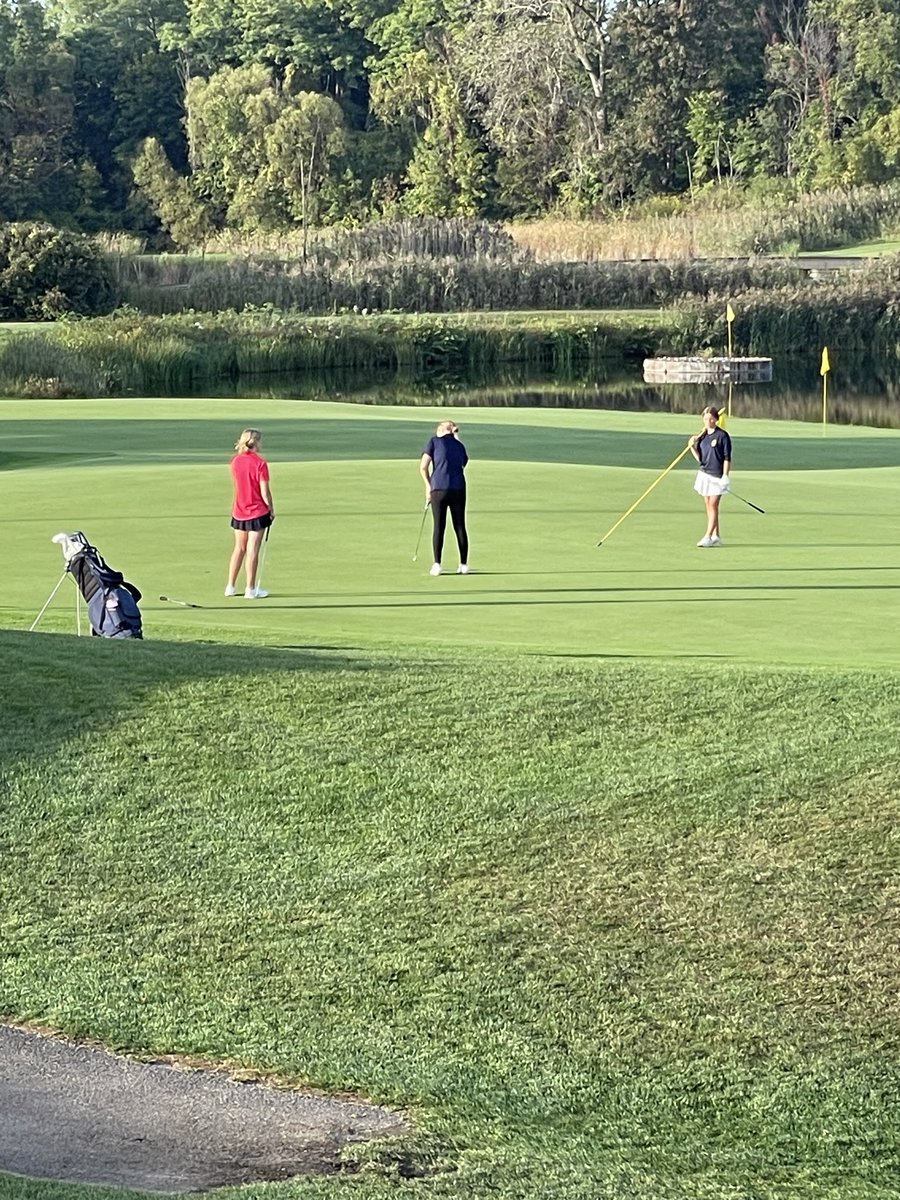 Ranger_Sports's tweet photo. Girls golf with a huge win over Mercy today!  Emily Zigrossi and Catherine Smith Tied for Match Medalist in the 
35.5-42.5 win!
#SeizeTheMoment https://t.co/1COZZkYj6S