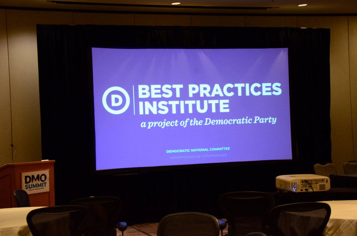 NationalDMO's tweet photo. Teaming up with our friends from the Best Practices Institute of @TheDemocrats to train local electeds from across the country! #DMOSummit https://t.co/J9Y2h02LuC